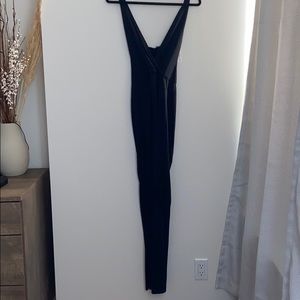 Elegant black halter jumpsuit